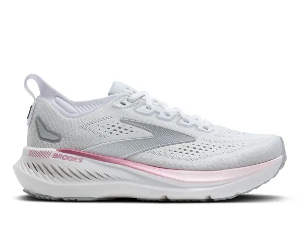 Brooks W Brooks Glycerin GTS 23 133 White/HarborMist/Metallic